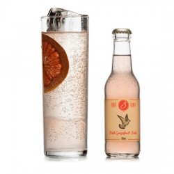 Three Cents Pink Grapefruit Soda Carbonated Soft Drink Quinine Bottle 200ml