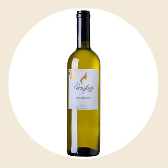 Kolios Persefoni Dry Xynisteri White Wine Variety Serving Cold 750ml