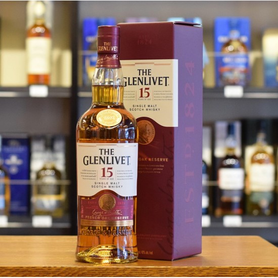 THE GLENLIVET(15)YEARS OF AGE  THE FRENCH OAK RESERVE SINGLE MALT SCOTCH WHISKY 70CL