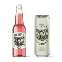  Militsa Cider With Strawberry And Lime Cans 500ml