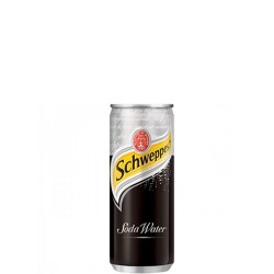 SCHWEPPES SODA WATER CANS 330ML