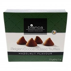 Bianca Belgian Chocolate Cocoa Dusted Truffles Hazelnut Flavour 175g