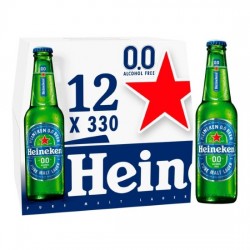 COLD Beer Heineken 0.0% Premium Quality Pure Malt Lager Beer Bottle Box 6+1 FREE 330ml