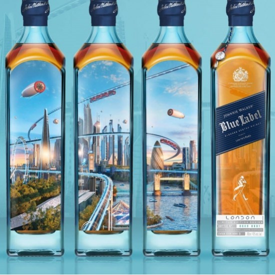  Johnnie Walker Blue Label Limited Edition City X Mars 2220 Blended Scotch Whisky 70cl