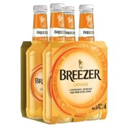 COLD Bacardi Breezer Flavoured Alcoholic Drink Mixed Orange Bottle Box 6+1 Free 275ml