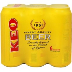 COLD Cyprus Beer Keo Cans Box 6+1 FREE 500ml