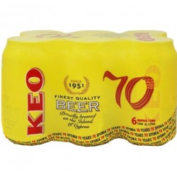 COLD Cyprus Beer Keo Cans Box 6+1 FREE 330ml