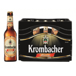 COLD Beer Krombacher Weizen Naturtrub Mit Felsquellwasser Gebraut Bottle Box 6 + 1 FREE 500ml