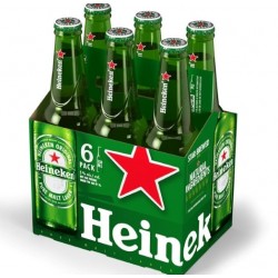 COLD Beer Heineken Box 6 + 1 FREE Beer Bottle 330ml