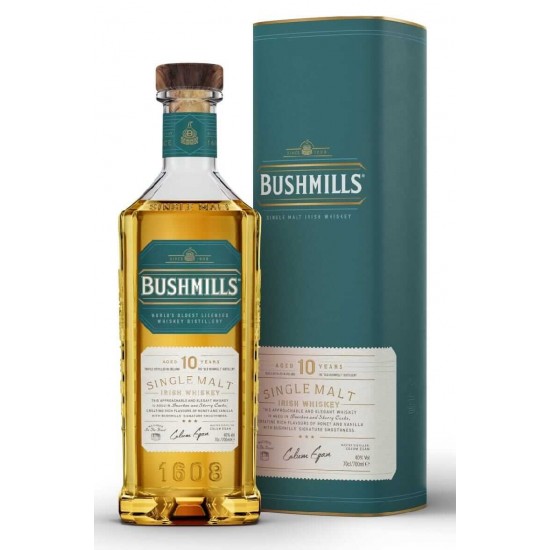  Bushmills Single Malt Iris Whiskey Aged 10 Years 70cl