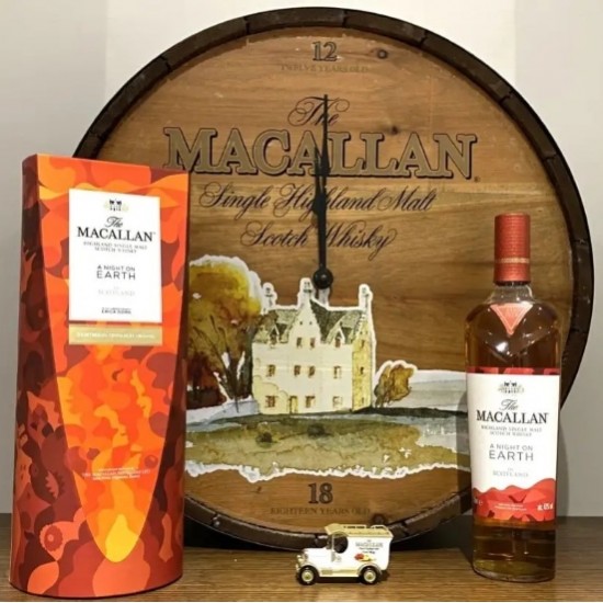 Macallan Higland Sigle Malt Scotch Whisky A Night On EARTH In Scotland Erica Dorin 70cl