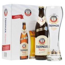 COLD Beer Erdinger Weissbier Box 6 + 1 FREE Bottle 500ml