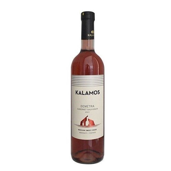  Kalamos Demetra Cabernet Savignon Medium Sweet Rose Wine 750ml
