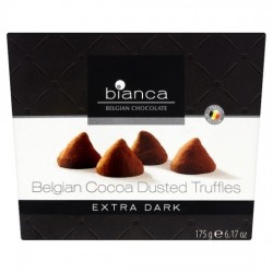 Bianca Belgian Chocolate Cocoa Dusted Truffles Extra Dark Flavour 175g