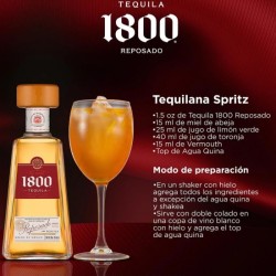  Jose Cuervo 1800 Tequila 100% Agave azul Reposado Hecho En Mexico 1lt