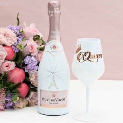  Veuve Du Vernay Ise Rose Demi Sec Vin Mousseux Sparkling Wine Classique & Elegant Produced In France 750ml