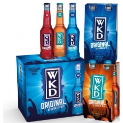 COLD WKD Blue Sparkling Alcoholic Original Vodka Mixed Drink Bottle Box 6+1 FREE 275ml