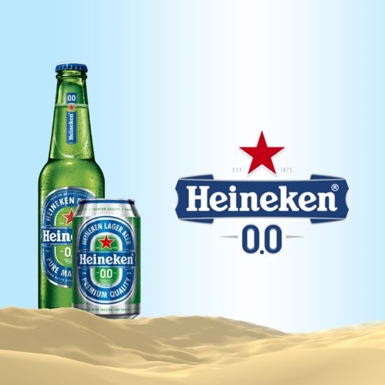 Heineken 0.0% Premium Quality Beer Pure Malt Lager Bottle 330ml 