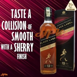  Johnnie Walker Black Label Aged12Years Sherry Finish Blended Scotch Whisky 70cl