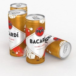  Bacardi Cuba Libra Caribbean Rum With Cola & Lime Flavours Cans 250ml