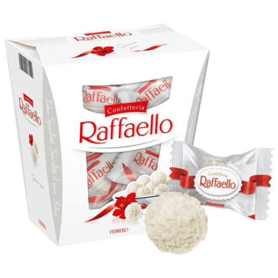  Ferrero Raffaello Confections Chocolate Almond Coconut Ballotin Gift Box 150gr