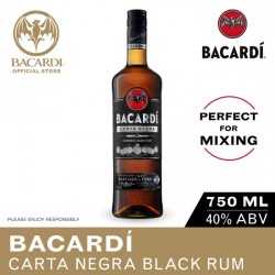 Bacardi Carta Negra Superior Black Rum Santiago De Cuba 70cl